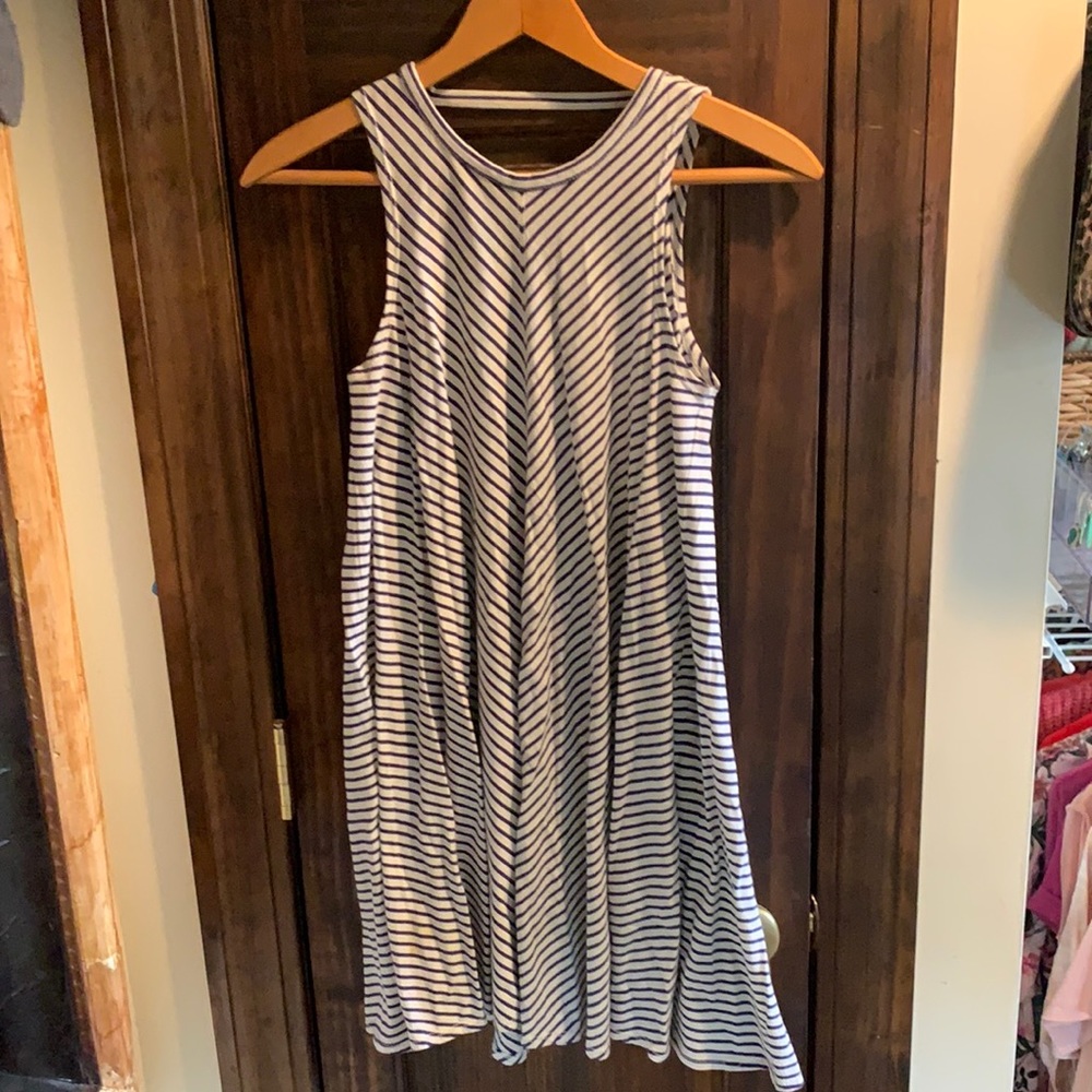 Striped girls tank dress